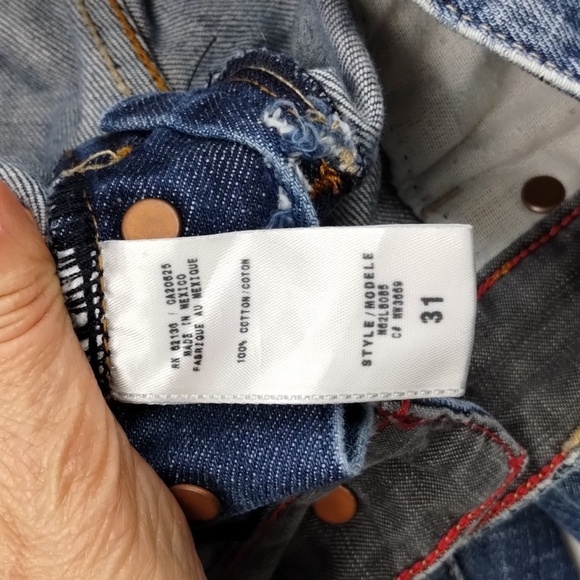 Guess women's size 31 bootcut jeans 34" inseam y2k - Picture 8 of 13